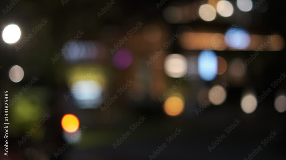 A blurry image of a city street at night with a red motorcycle in the foreground. The scene is dark and moody, with the lights of the city creating a sense of mystery and intrigue A blurry image of a city street at night with a red motorcycle in the foreground. The scene is dark and moody, with the lights of the city creating a sense of mystery and intrigue