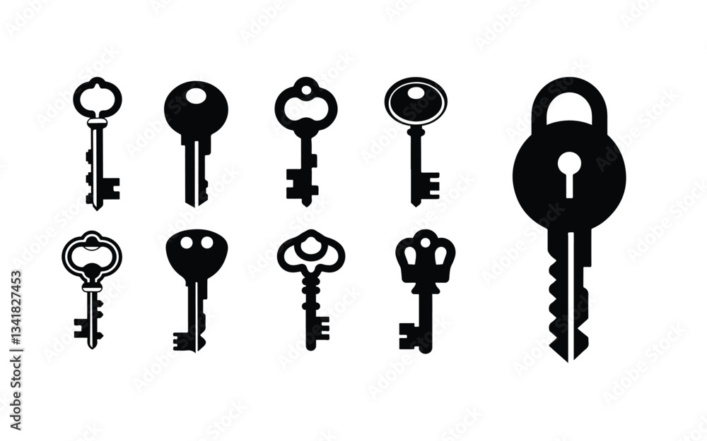 set of old keys set of old keys