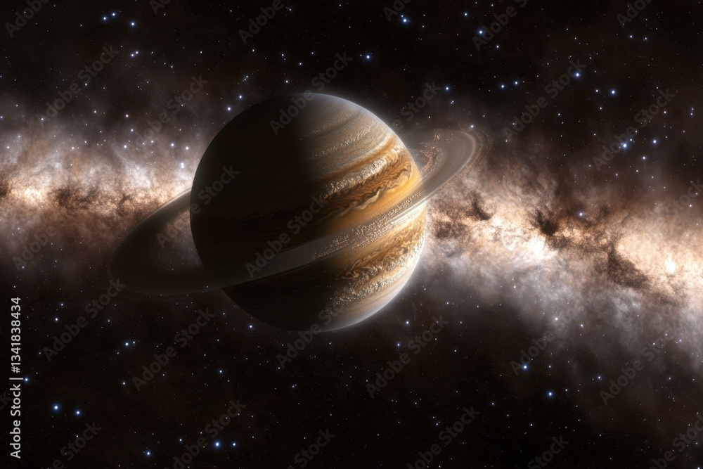 Exploring the beauty of Saturn with its stunning rings and distant stars Exploring the beauty of Saturn with its stunning rings and distant stars