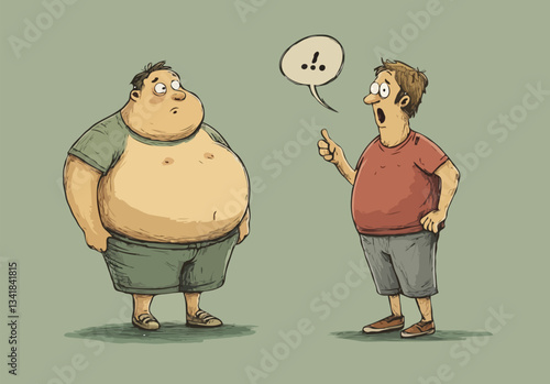 conversation between a fat man and thin man