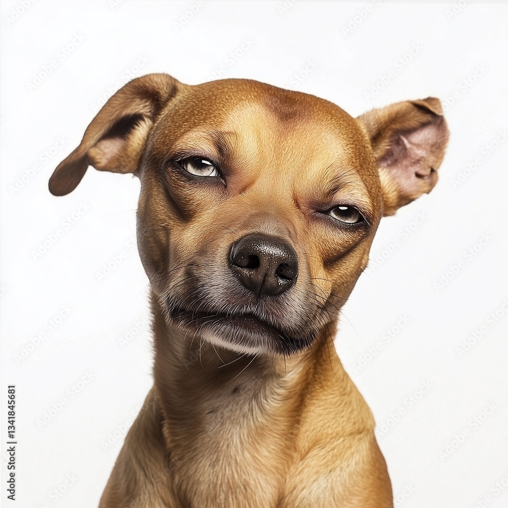 portrait of a dog with funny face as drunk portrait of a dog with funny face as drunk