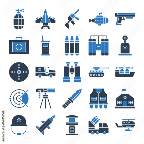 Military Icon Set	