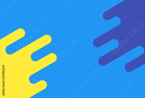 hand prints on blue background