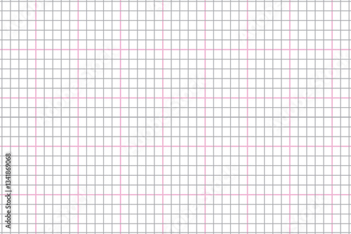 Texture of graph paper light blue Grid line paper sheet. Sheet graph paper background. Architect background. Millimeter paper sheet grid. Geometry concept. Education backdrop. Colorful Grid Mesh.