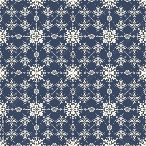 seamless pattern with snowflakes