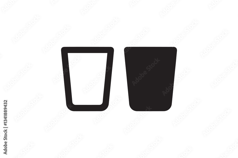 black and white color milk drinking glass icon vector silhouette illustration black and white color milk drinking glass icon vector silhouette illustration