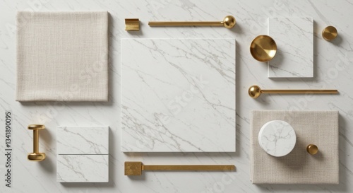 Flat-Lay Marble Mood Board