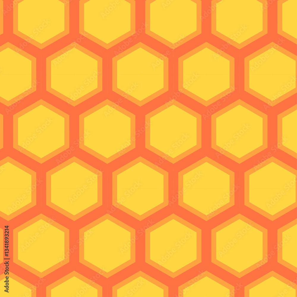 Obraz premium Seamless pattern with honeycombs