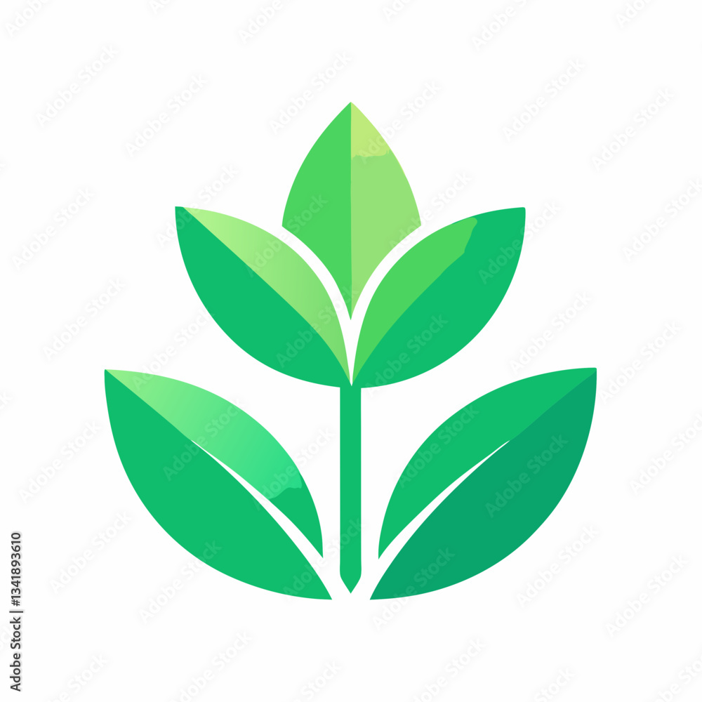 Fototapeta premium green leaf icon