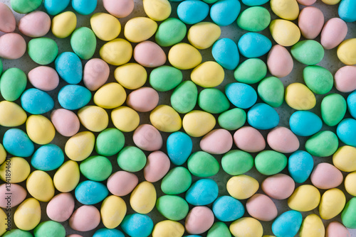 Pastel Easter Eggs From Above