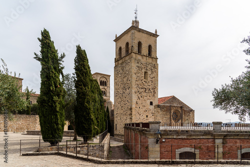 Discover the historic Iglesia de Santiago in Trujillo, Extremadura, with its stone architecture.