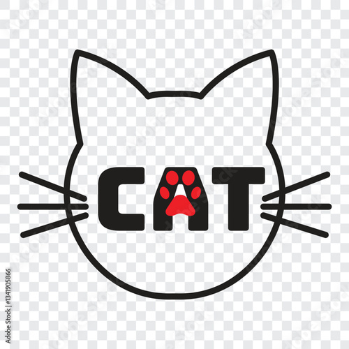 33. pet cat alphabet logo wordmark