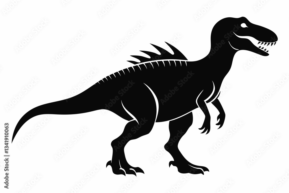dinosaur line art silhouette vector illustration dinosaur line art silhouette vector illustration