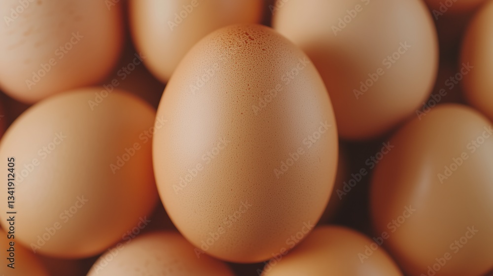 a close-up shot of a pile of brown eggs, showcasing their smooth textures and natural color a close-up shot of a pile of brown eggs, showcasing their smooth textures and natural color