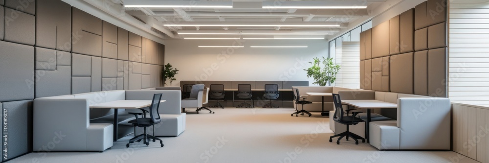 Fototapeta premium Modern Open-Plan Office Workspace