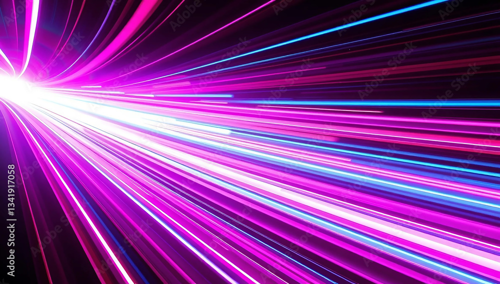 Dynamic Purple and Blue Streaks Representing Speed and Motion Dynamic Purple and Blue Streaks Representing Speed and Motion