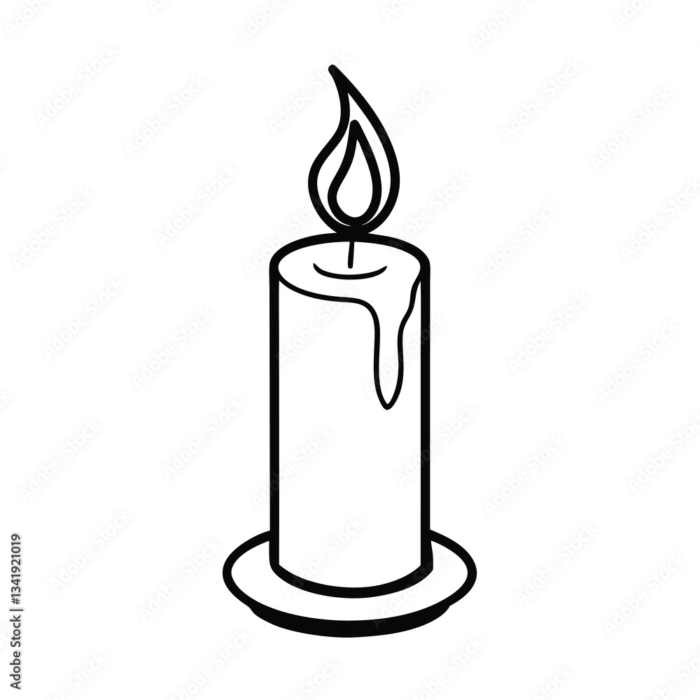 burning candle vector illustration burning candle vector illustration