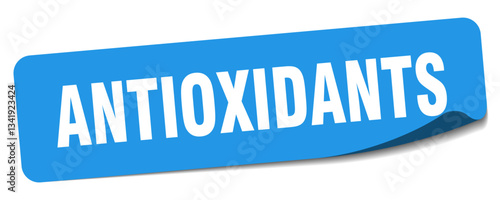 antioxidants sticker. antioxidants label
