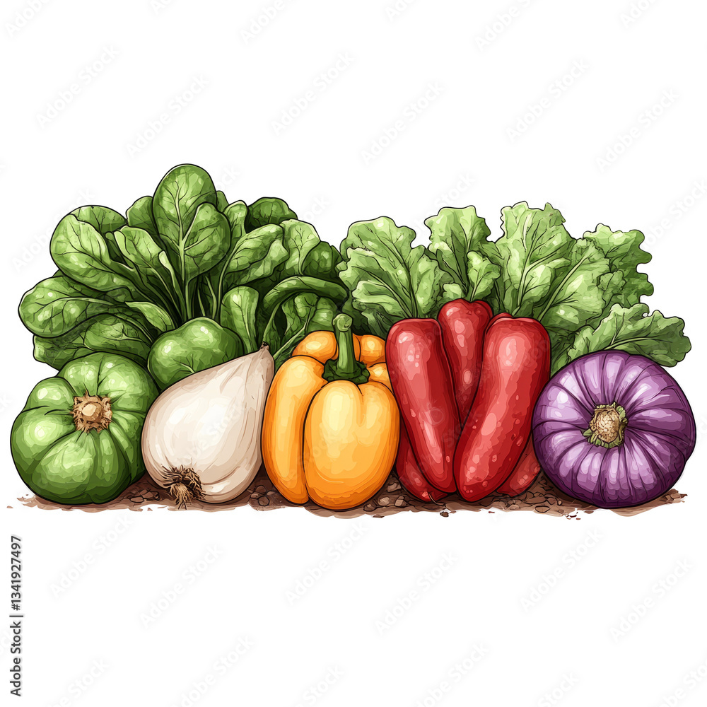 Assorted Fresh Vegetables, Isolated. Healthy Eating. vegetables isolated on white background Assorted Fresh Vegetables, Isolated. Healthy Eating. vegetables isolated on white background