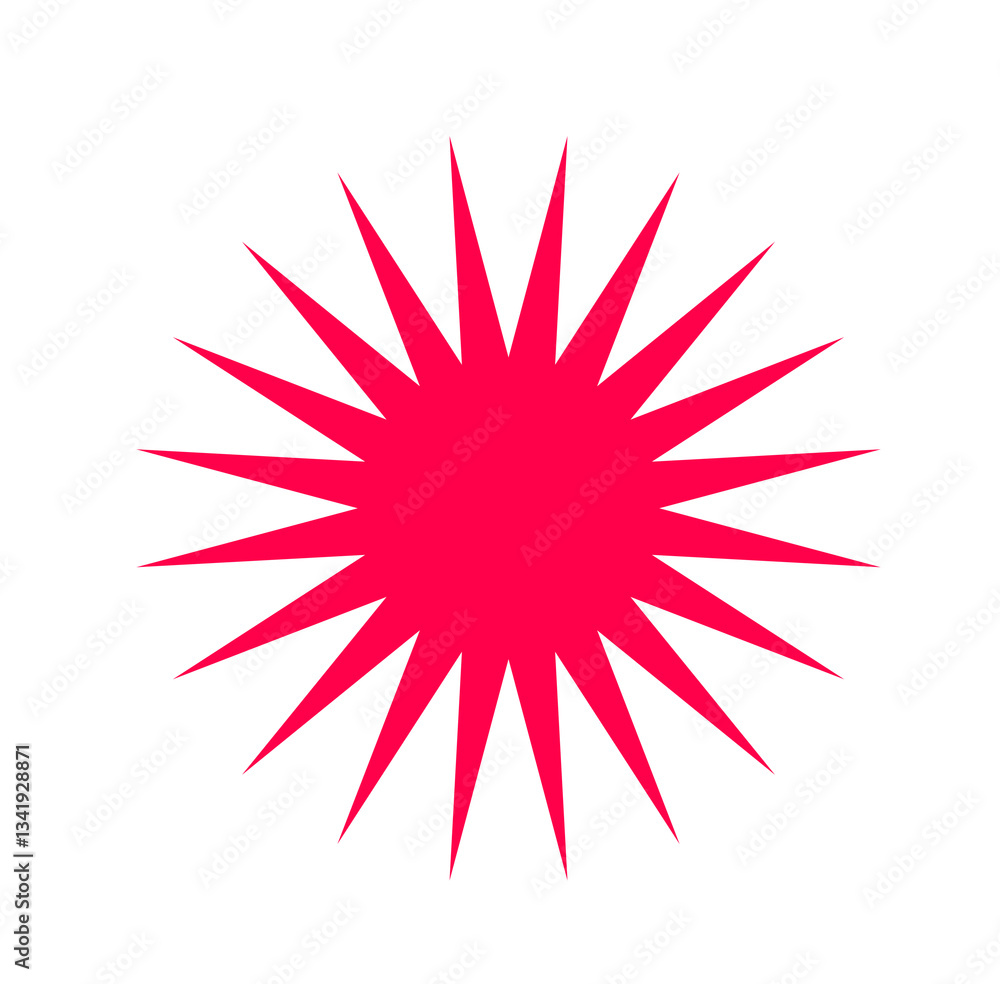 red star burst red star burst