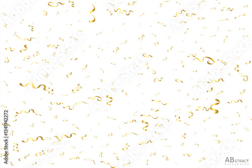 Golden color confetti background, modern texture abstract background


