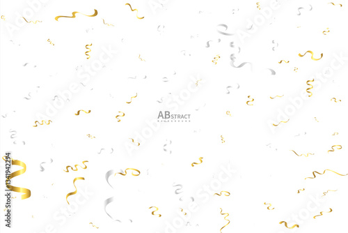 Golden color confetti background, modern texture abstract background


