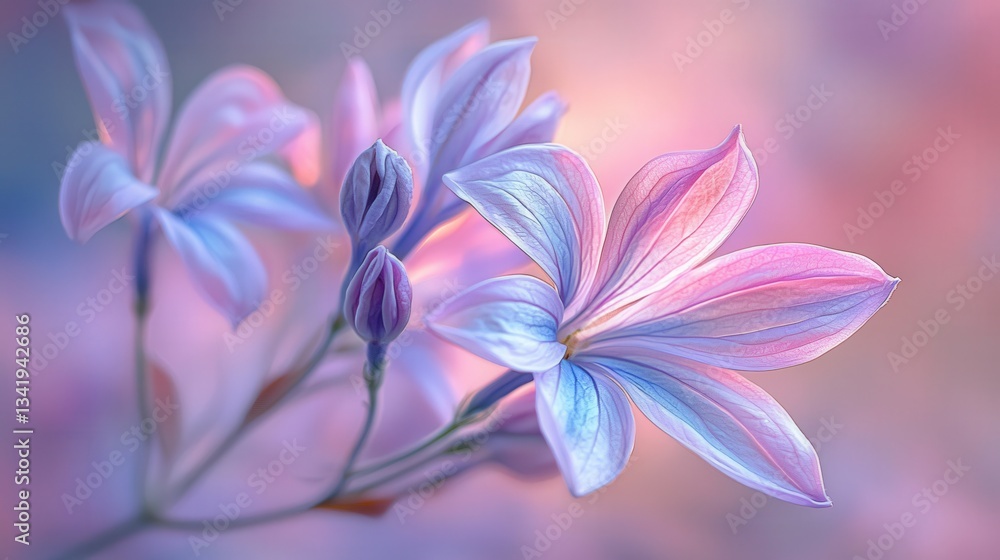 Ethereal Pastel Flower Close-Up Ethereal Pastel Flower Close-Up