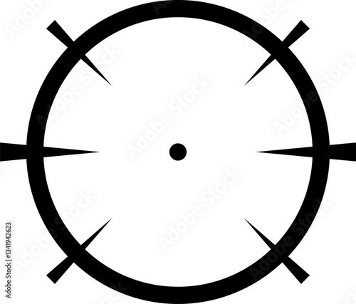 Focusing through sniper scope crosshairs, aiming precisely at the target, embodies accuracy, determination, and the relentless pursuit of achieving goals and objectives