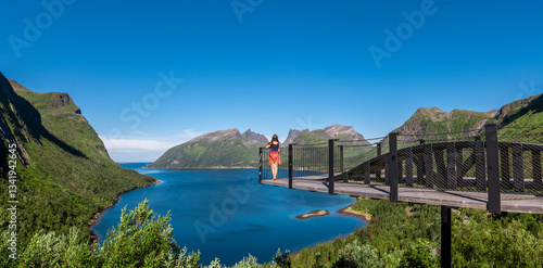 Aussichtsplattform Bergsbotn auf Senja in Norwegen