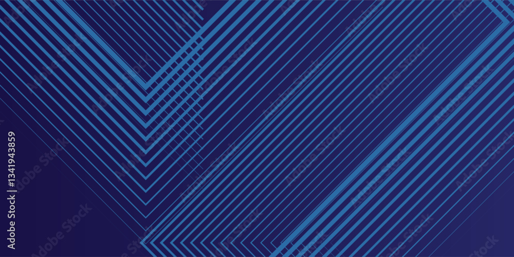 Naklejka premium Futuristic abstract background with overlap layer. Future technology concept. Modern geometric shapes lines design elements. Glowing blue lines modern blue background