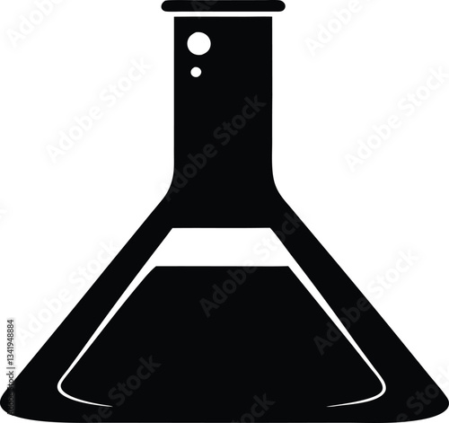 science flask silhouette,Laboratory Flask clipart