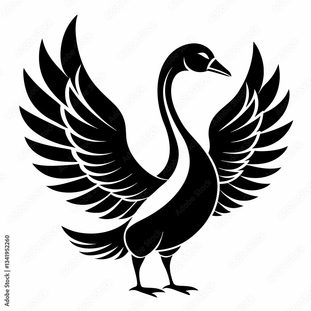 Fototapeta premium vector illustration of an eagle