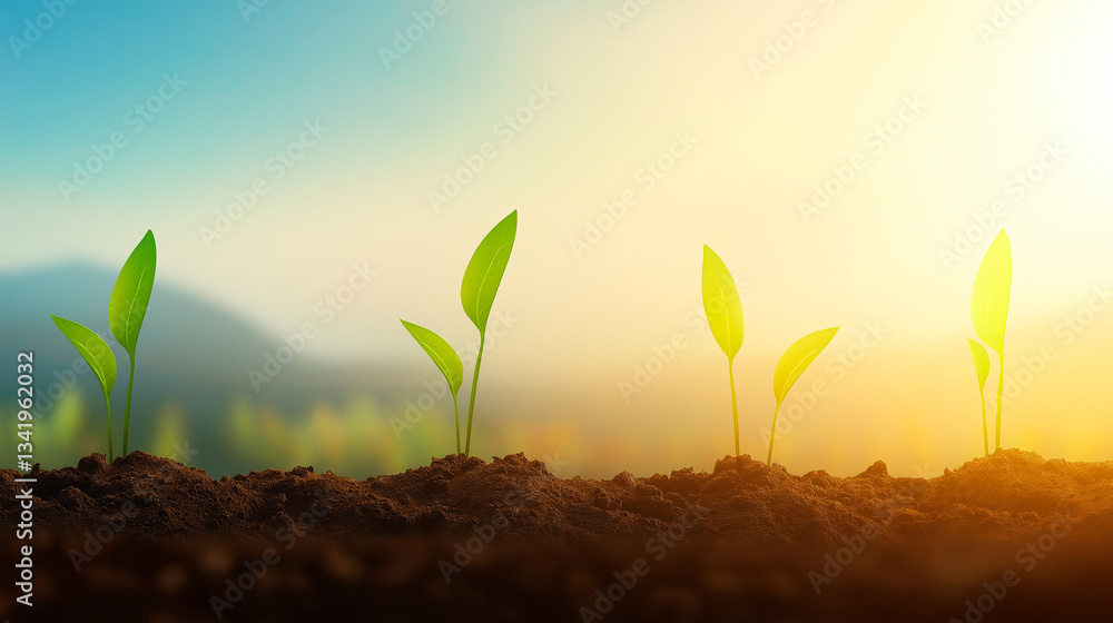 green field and sky background
