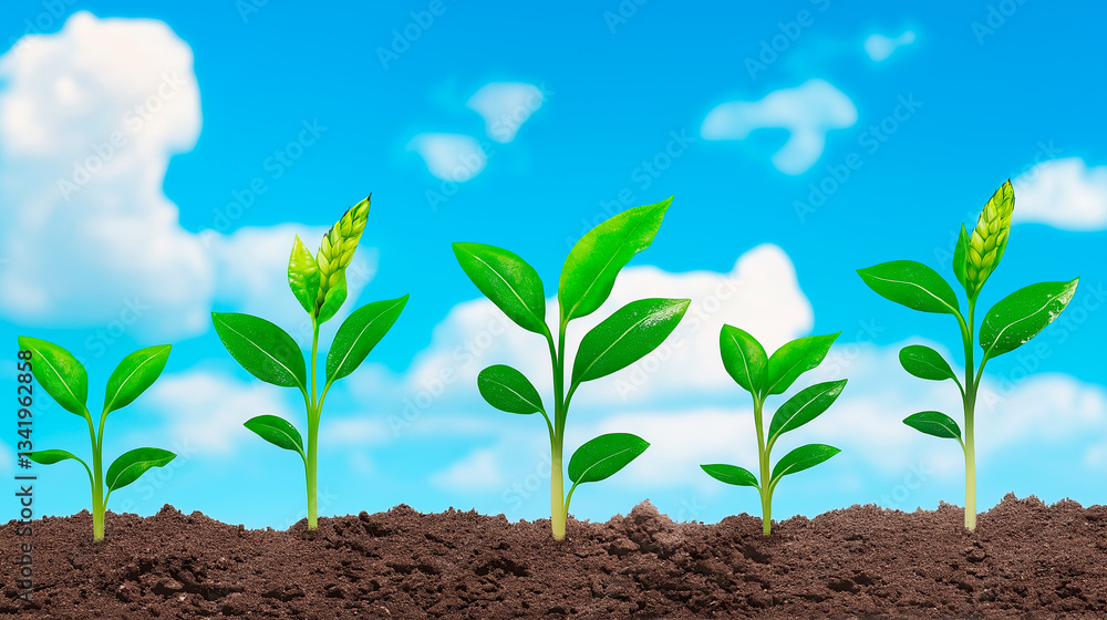 green field and sky background