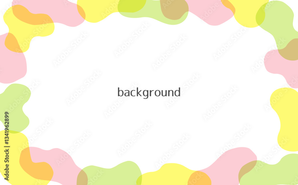 春の背景フレーム