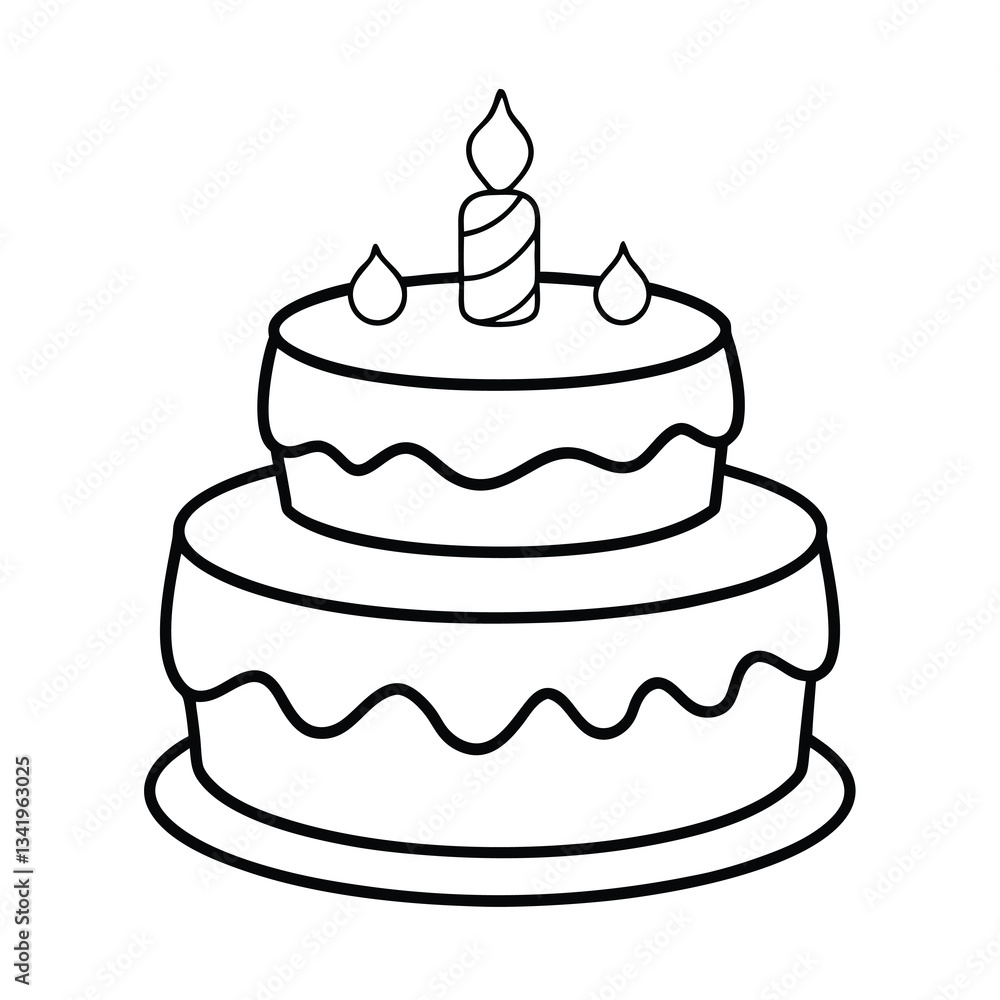 birthday cake vector illustration birthday cake vector illustration