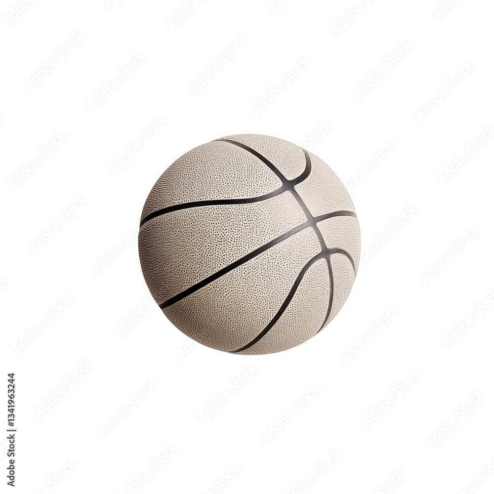 Standard basketball for games, transparent background Standard basketball for games, transparent background
