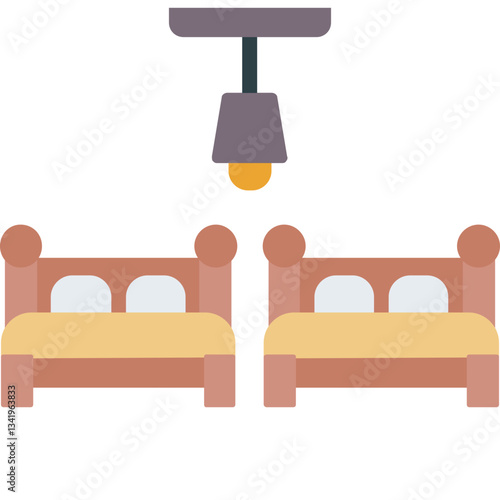 Twin bed Icon