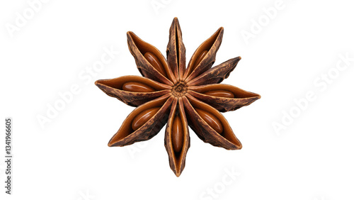 Schilderij op canvas Star Anise isolated on transparent background