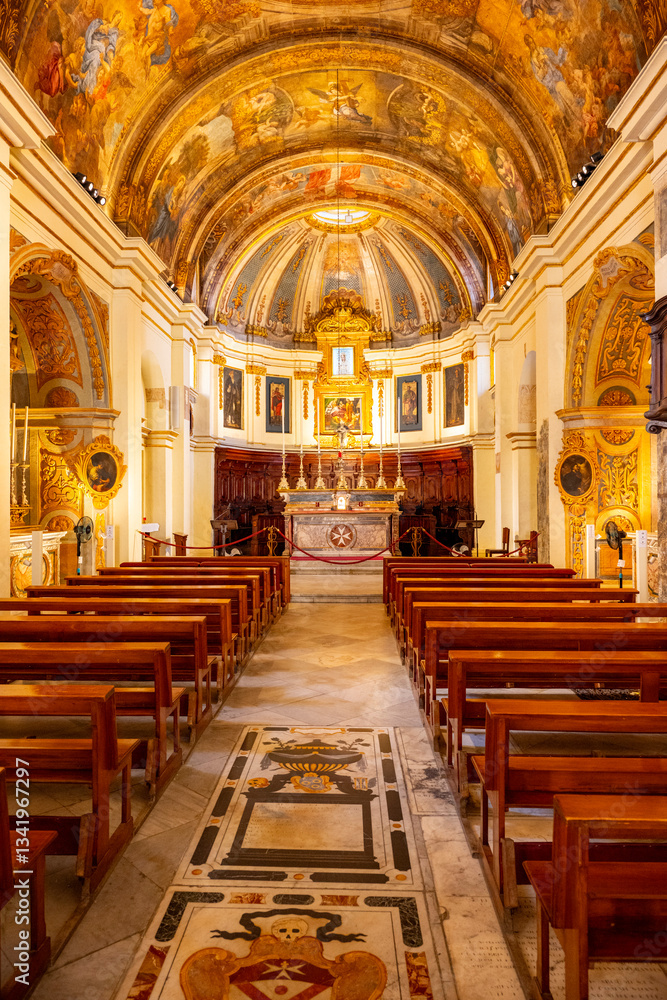 Fototapeta premium Church of Saint Catherine of Italy in Valletta, Malta