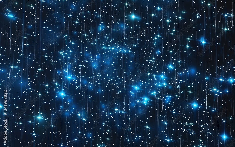 Fototapeta premium Abstract digital background with glowing neon lines and circuit board patterns, creating an immersive tech-inspired wallpaper. Glowing blue waves in the foreground add depth to create futuristic vibes