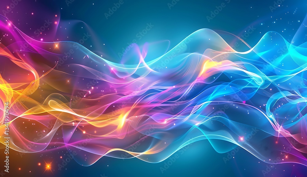 Abstract digital background with glowing neon lines and circuit board patterns, creating an immersive tech-inspired wallpaper. Glowing blue waves in the foreground add depth to create futuristic vibes Abstract digital background with glowing neon lines and circuit board patterns, creating an immersive tech-inspired wallpaper. Glowing blue waves in the foreground add depth to create futuristic vibes