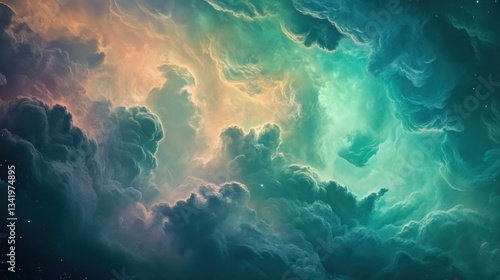 Wallpaper Mural Ethereal Cloudscape, A Mesmerizing Display of Color and Texture Torontodigital.ca