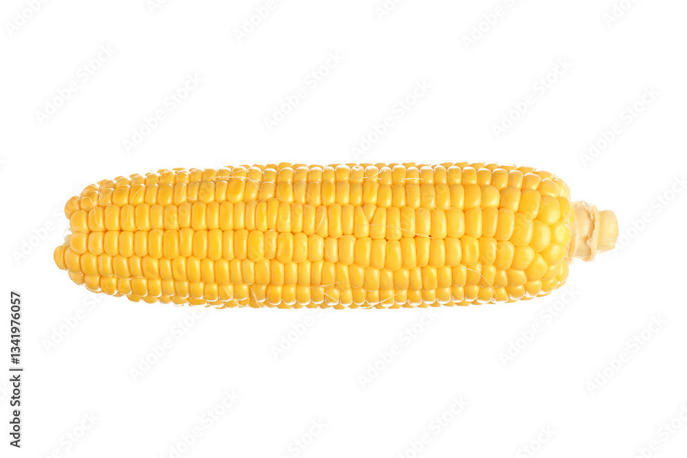 Fresh corn cob on white background Fresh corn cob on white background