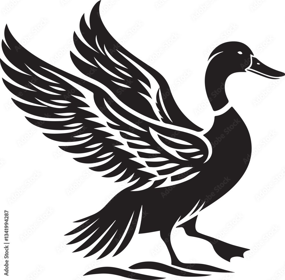 Fototapeta premium the art of animal silhouette victor design image isolated on the white background.