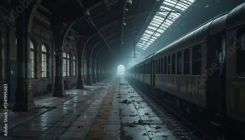 Abandoned Train Station Ghostly