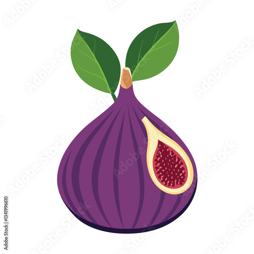 figs isolated on white background
