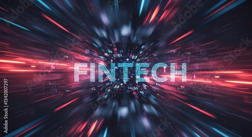 Fintech's Digital Pulse: A captivating visual of 