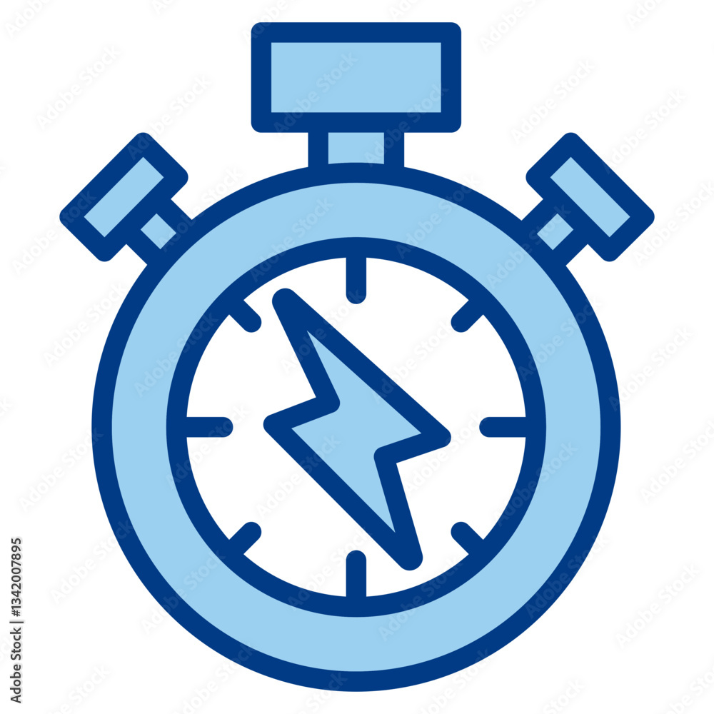 Stopwatch Icon Single Vector Collection Stopwatch Icon Single Vector Collection