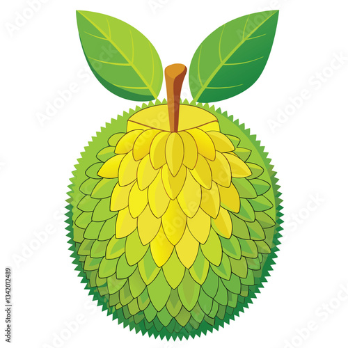 vector illustration of ripe mango